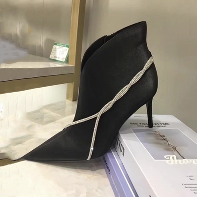 诺贝达欧美时装靴细跟水钻女鞋