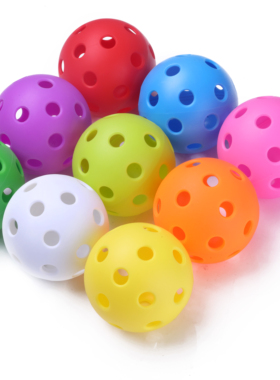 旱地冰球 专业训练球 练习球 软式曲棍球 雪地球 洞洞球Floorball