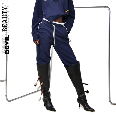 DevilBeauty双腰头休闲卫裤