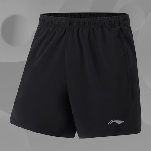 Lining/李宁正品新款跑步系列男子反光速干凉爽运动短裤AKST273