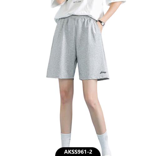 Lining/李宁正品男子时尚简约百搭宽松休闲透气运动短裤AKSS961