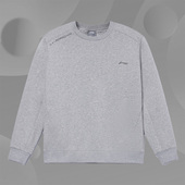 卫衣AWDRE59 男子运动休闲保暖加绒舒适圆领套头衫 李宁正品 新款