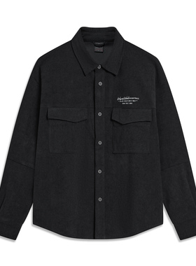 Lining/李宁正品新款韦德系列男子宽松针织翻领休闲外套AFDT689