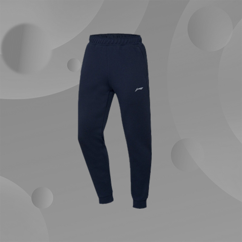 Lining/李宁正品卫裤男子春季新款训练收口针织运动长裤AKLQ035