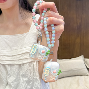 波点兔子适用realme真我Buds Air7 Pro耳机套透明realmebudsair7pro蓝牙耳机保护壳budsair7pro防摔卡通创意