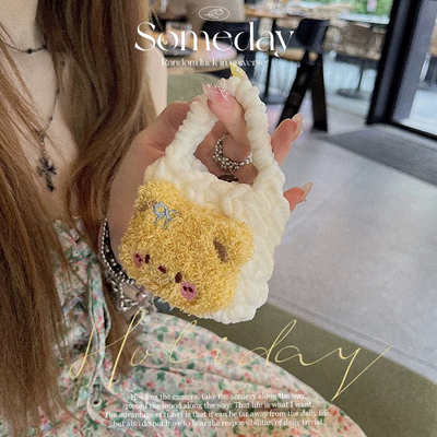 毛绒小熊适用1MORE万魔s21保护套s22保护壳万魔s12蓝牙耳机套S20P