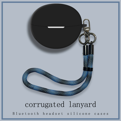 适用荣耀Earbuds 4i耳机套挂绳一体式全包新款华为Honor荣耀earbuds4i蓝牙耳机保护壳硅胶透明防摔软充电仓盒