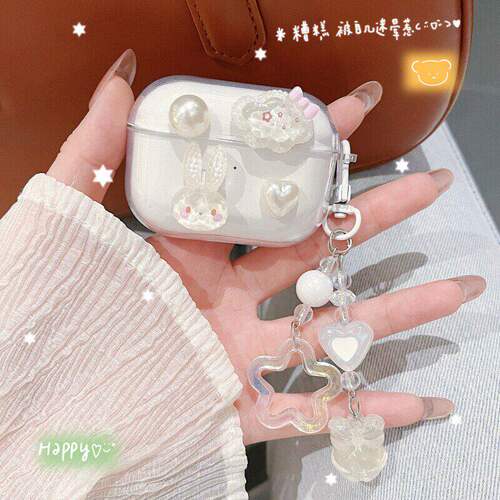 白兔小熊适用音贝奇H2 Pro耳机壳YINPAGE/音贝奇h2pro蓝牙耳机保