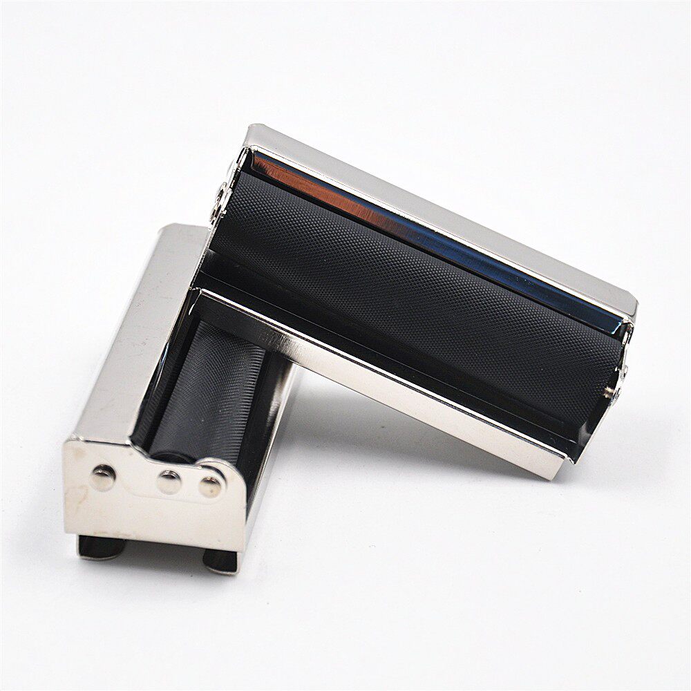 70MM MANUAL SMALL 8MM COARSE CIGARETTE MAKER METAL PORTABLE HOUSEHOLD NEW HANDMADE STAINLESS GANG CIGARETTE ARTIFACT