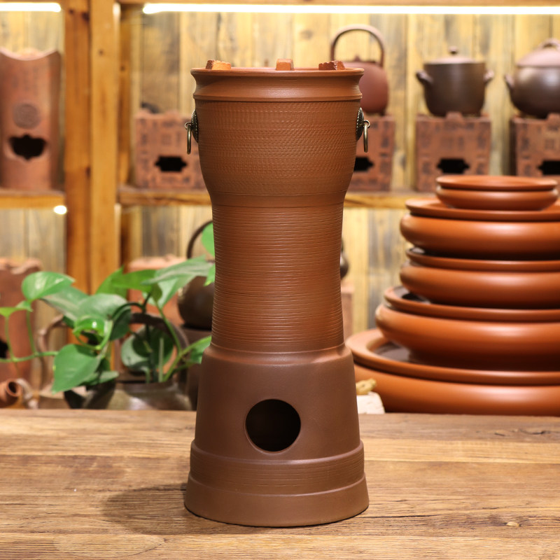落地复古高脚烧炭陶瓷烧水炉煮茶碳炉户外露营耐高温潮汕工夫茶具,餐饮具,煮茶炉,淘宝优惠券,粉丝福利购,淘宝优惠卷