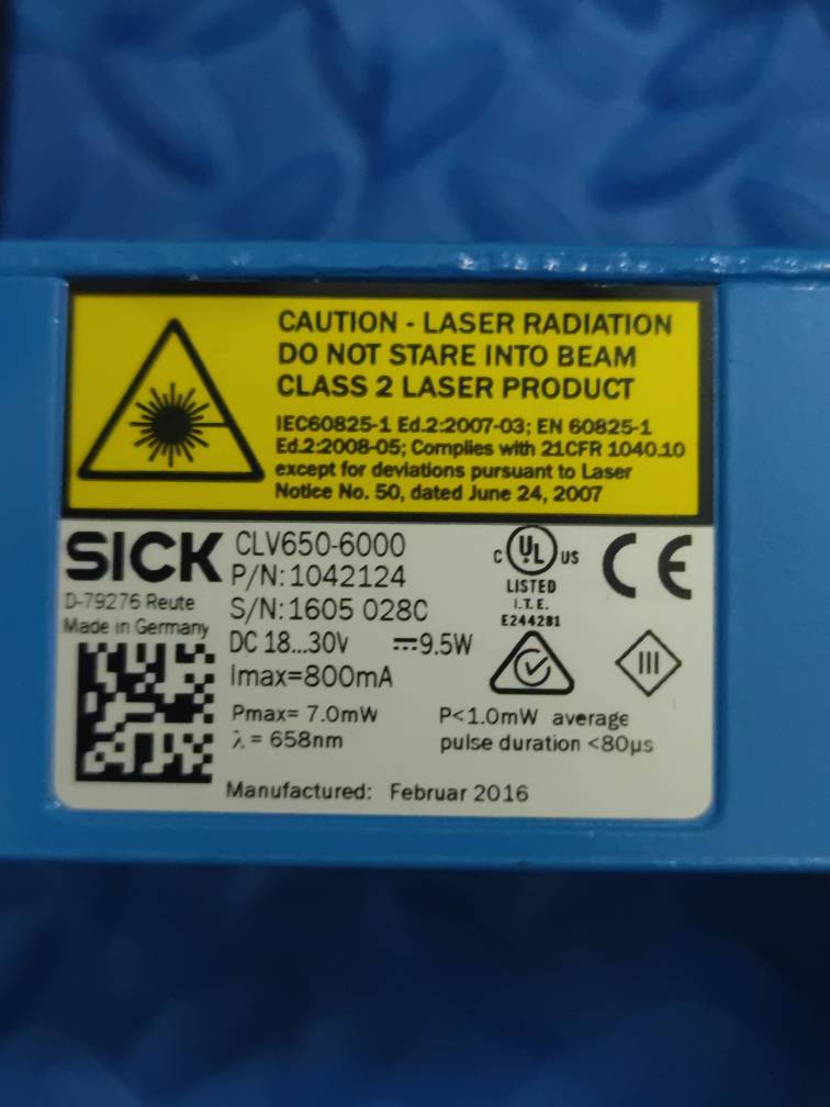 原装拆机 SICK西克 CLV650-6000 1042124 实物拍摄 现货出售包好