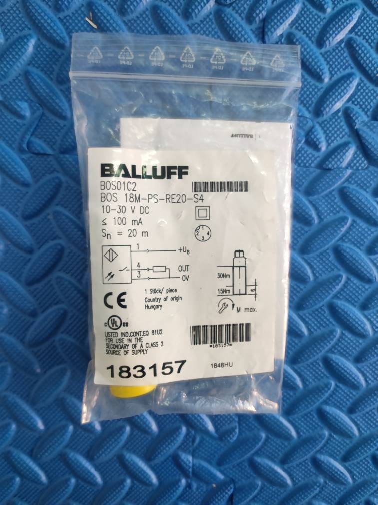 拍前询价:全新原装正品巴鲁夫 BOS01C2 BOS 18M-PS-RE20-S4实