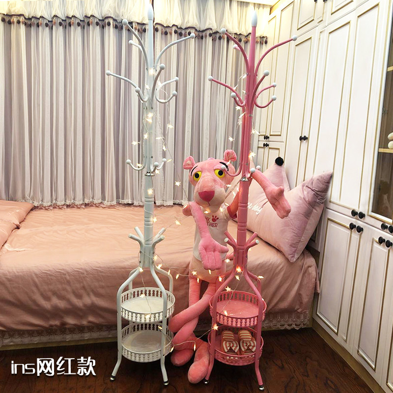 衣帽架落地卧室简约现代铁艺挂衣架大衣架客厅室内立式收纳晾衣架