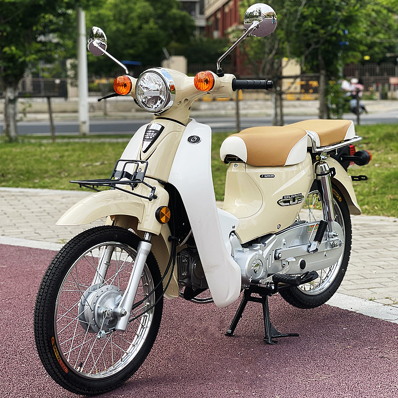 洛嘉后浪弯梁复古摩托车110两轮国四电喷嘉陵coco幼兽全国可蓝牌