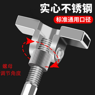 实心不锈钢插杆地插配件鱼护接头万向一体定位头支架渔护防磨圈网