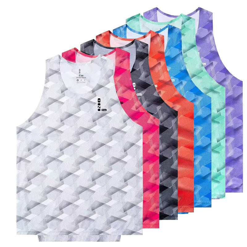 零阻力专业马拉松背心男女田径运动训练跑步健身衣超轻速干比赛服