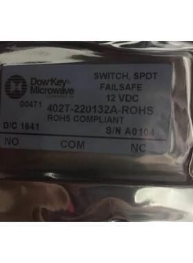 非实价议价议价Dow-Key同轴开关402T-220132A 订货10周，5个起订