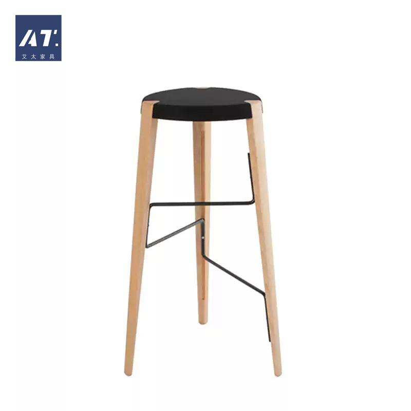 AIVTAI/创意设计师家具sputnik stool人造卫星凳 进口实木吧凳