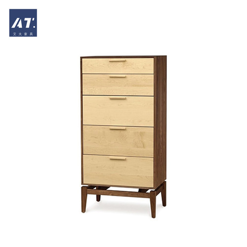 AIVTAI/北欧实木 copeland 5 drawer dresser储物收纳柜 斗柜