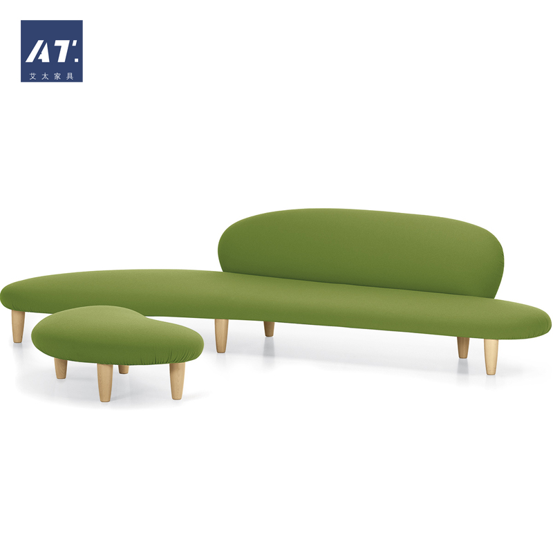 AIVTAI/经典设计师家具freeform ottoman鹅卵石简约沙发脚踏
