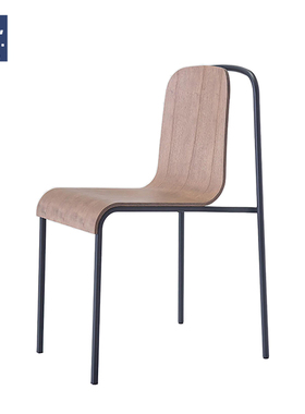 AIVTAI/北欧简约设计师家居客厅餐厅轻奢实木椅子 mue chair 穆埃