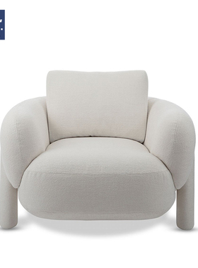 AIVTAI/创意设计师家具 Anam 北欧艺术轻奢奶油风客厅卧室沙发椅