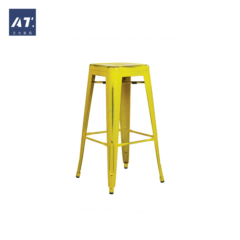 AIVTAI/工业风 创意设计师家具 tolix bar stool复古铁皮吧凳