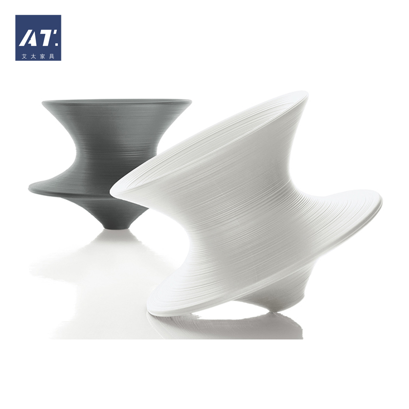 AIVTAI/创意设计师家具spun chair陀螺椅 户外塑料360度旋转椅