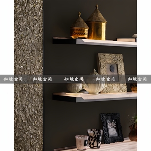 饰 现代轻奢样板间黄铜收纳罐咖啡壶相框香薰创意摆件书房展示架装