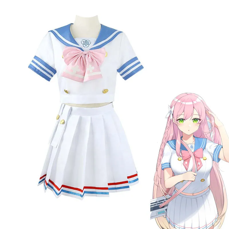 碧蓝档案cos服 浦和花子游戏制服水手服cosplay动漫表演服万圣节