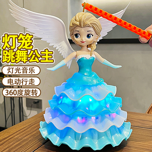 儿童元宵节手提灯笼2026新款跳舞公主玩具带音乐发光花灯女孩礼物