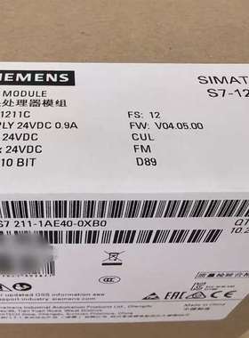 询价购-西门子模块6ES7211-1AE40-0XB0，全新原装