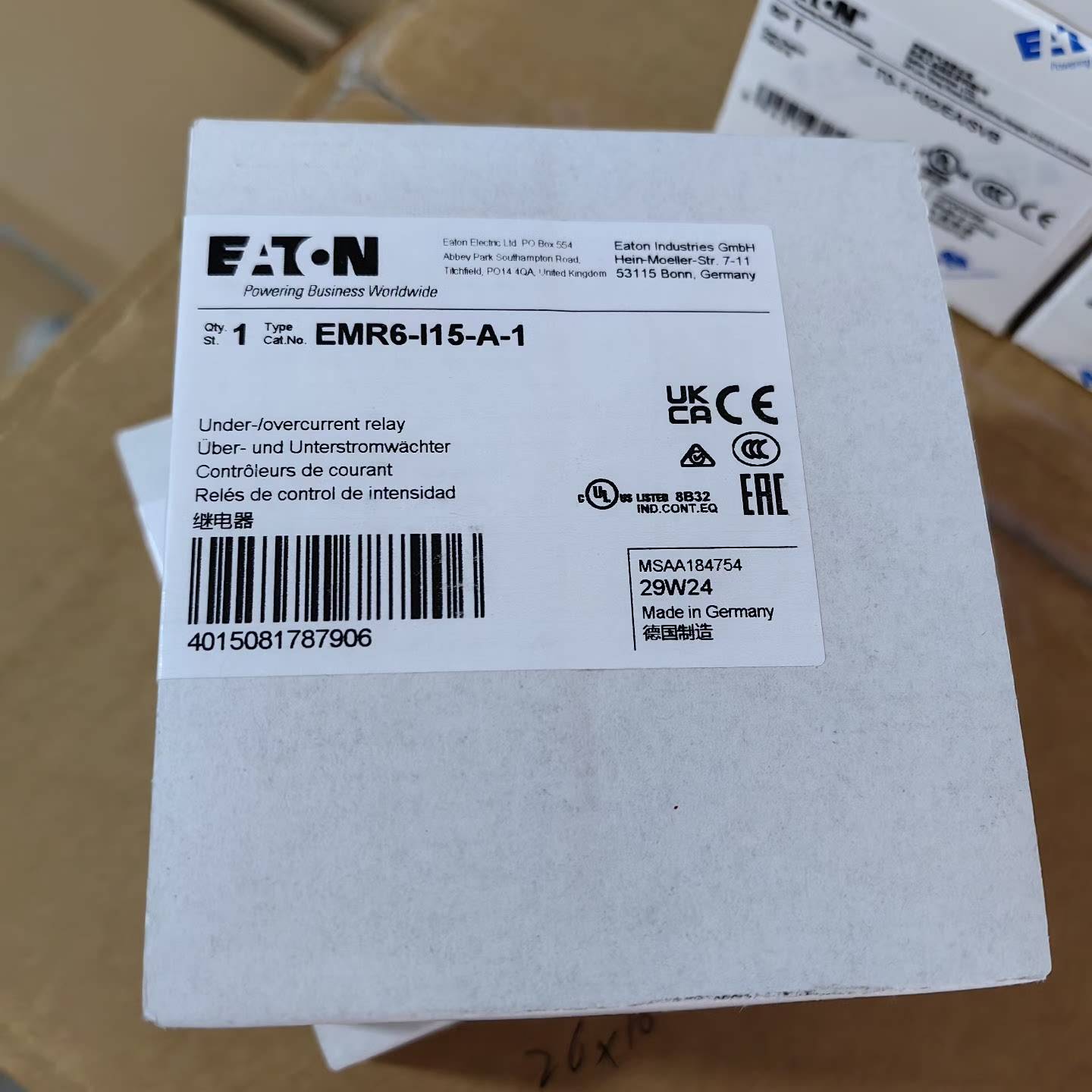 询价购-伊顿  全新检测继电器 EMR6-I15-A -1 CE认