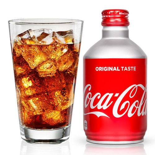 日本进口饮料CocaCola可口可乐子弹头可乐铝罐装收藏版300ml*3瓶