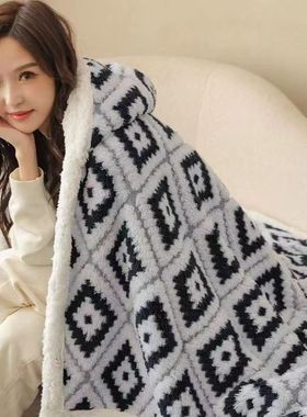 thick blanket quilt winter bed sheet跨境羊羔绒毛毯午睡毯盖被