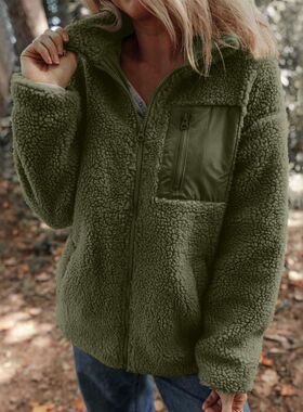 warm thick winter overcoat women wish拉链加厚加绒冬外套跨境