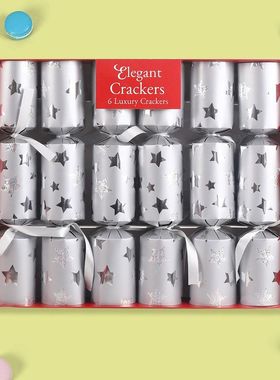 Christmas cracker included contents paper hats, jokes  6pcs