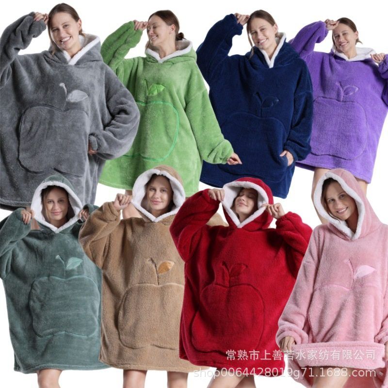 亚马逊御寒服电视毛毯连帽卫衣