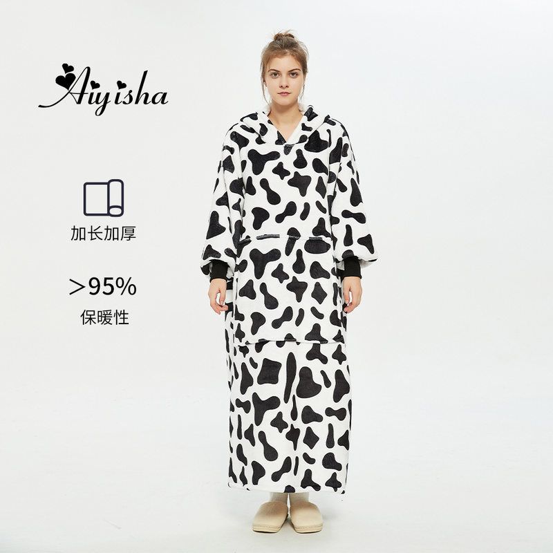 H oodie blanket hoodie oversize pajamas澳洲连帽懒人毯家居服