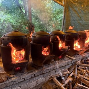 手工泥炉砂锅全套土灶柴火炉商用老式泥炉子炉耐火材料泥巴柴火炉