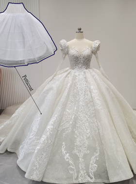 莎娅6钢2纱裙撑撑裙婚纱礼服用
