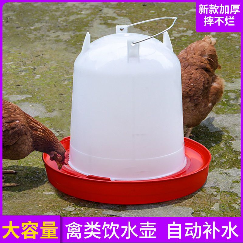 鸡水槽喝水饮水食槽鸡 饮水器喂鸡水槽喝水 打不翻喂水器自动控制