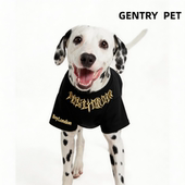 GENTRYPET美式 春夏纯棉休闲通用 嘻哈风字母印花T恤狗狗潮流服装