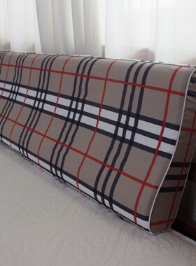 100%纯棉全棉长乳胶枕套单个40*120*150双人40X180记忆橡胶枕头套