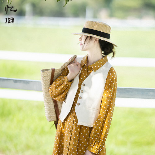 春季新款流苏马甲外套女单排扣