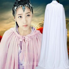 夏天汉服披风斗篷女薄款飘逸古风旅游拍照外披肩红色复古国风雪纺