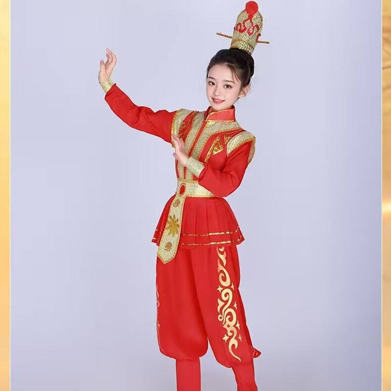 古代士兵服盔甲将军表演服战袍舞台满江红合唱花木兰演