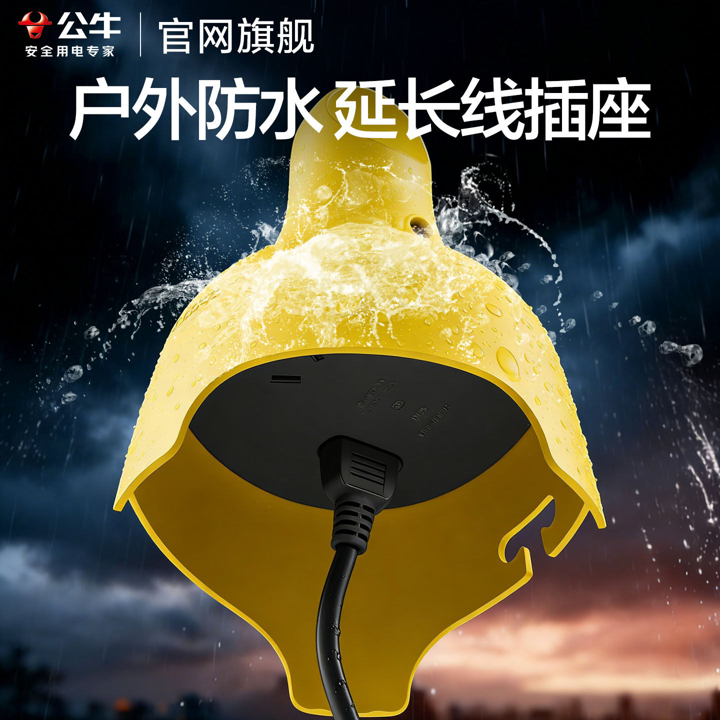 公牛户外防水防雨淋插座图片