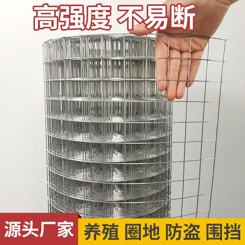 镀锌铁丝网网片围栏养鸡批发黄鼠狼鸡鸭鹅防裂焊接隔离网钢筋封窗