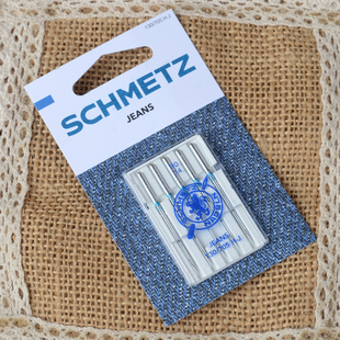 唯金百福胜家兄弟家用缝纫机蓝狮牛仔布料机针Jeans Needle厚料针